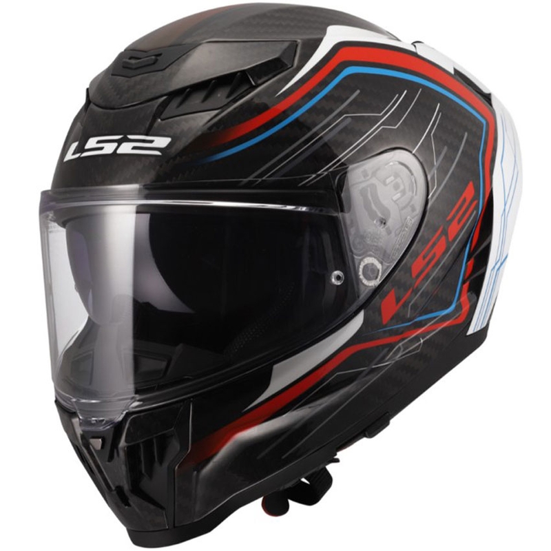 Cască integrală pentru motocicletă LS2 FF807 Dragon Subic alb-albastru-roșu