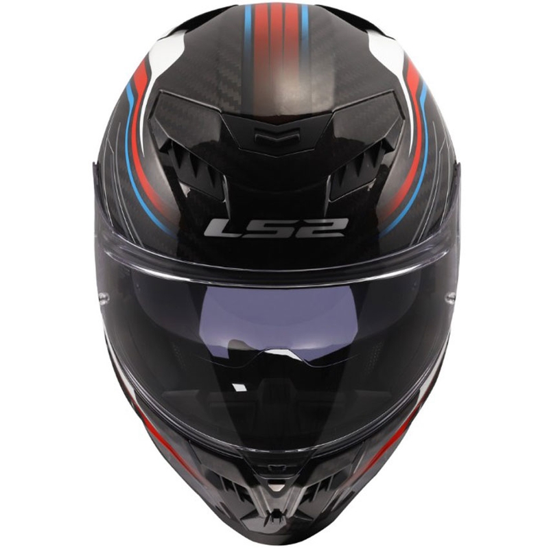 Cască integrală pentru motocicletă LS2 FF807 Dragon Subic alb-albastru-roșu