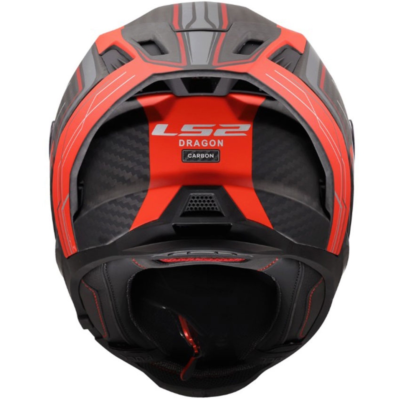 Cască integrală pentru motocicletă LS2 FF807 Dragon Subic roșie