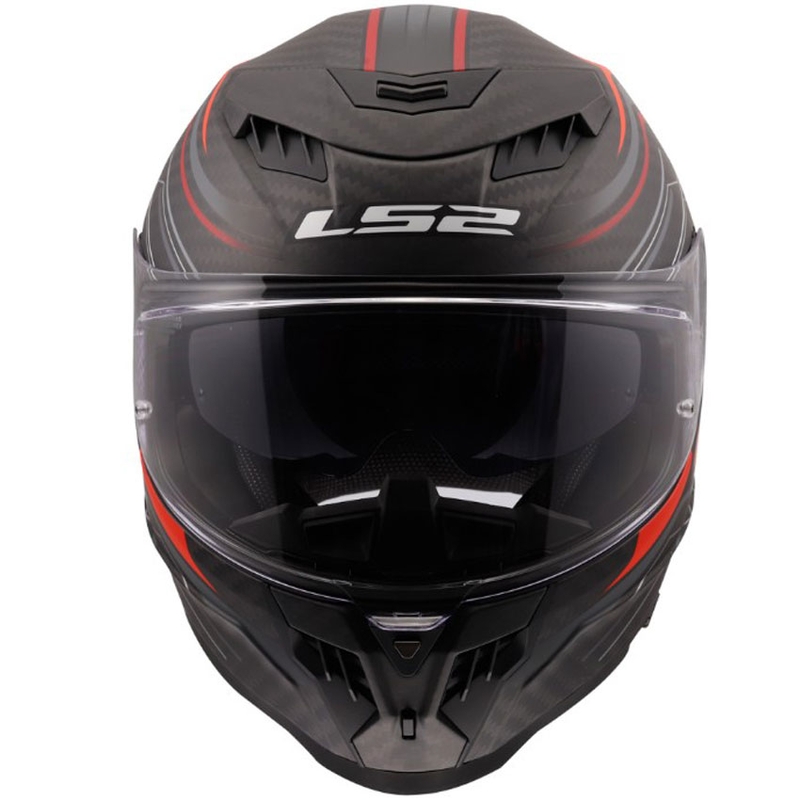 Cască integrală pentru motocicletă LS2 FF807 Dragon Subic roșie