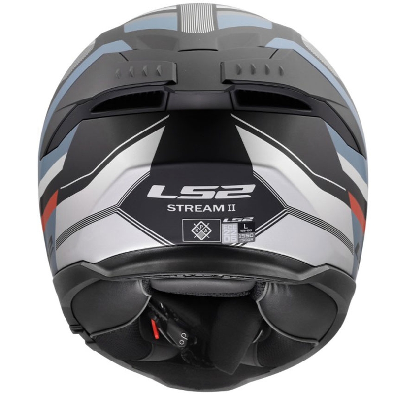 Cască integrală pentru motocicletă LS2 FF808 Stream II Vintage negru-petrol