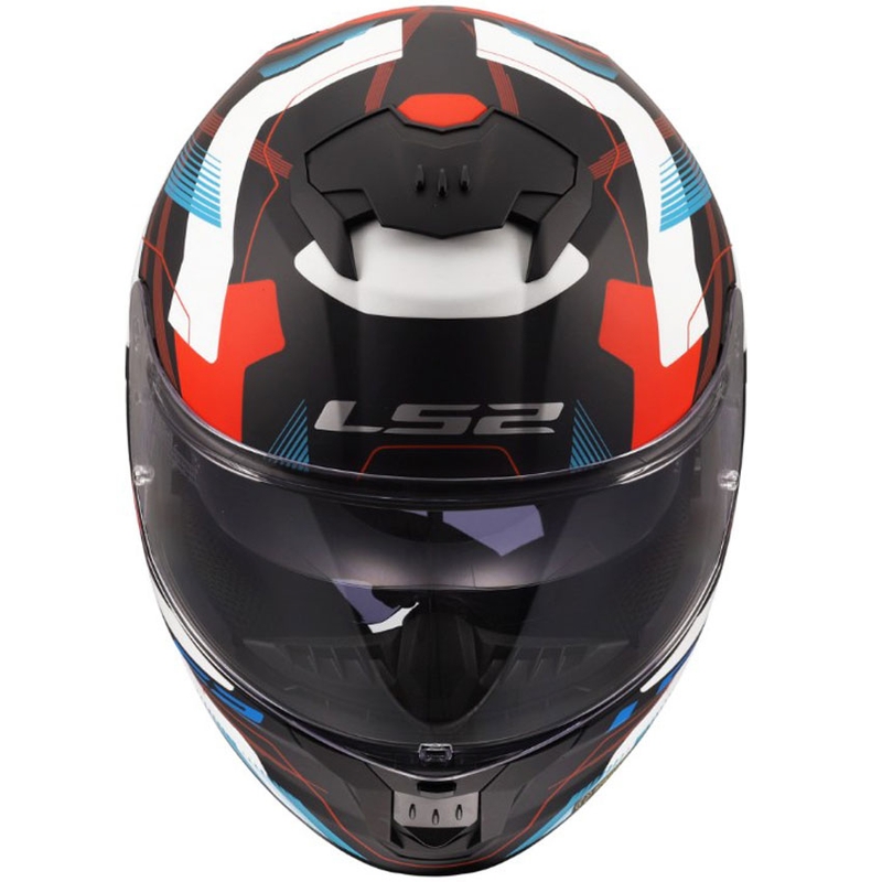 Cască integrală pentru motocicletă LS2 FF808 Stream II Mika alb-albastru mat