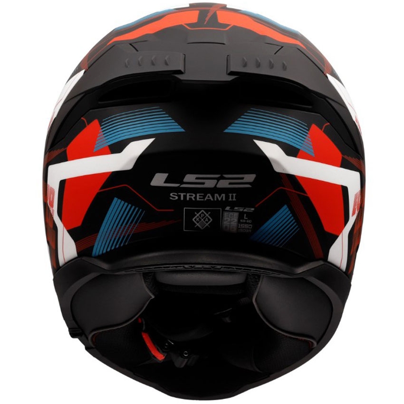 Cască integrală pentru motocicletă LS2 FF808 Stream II Mika alb-albastru mat