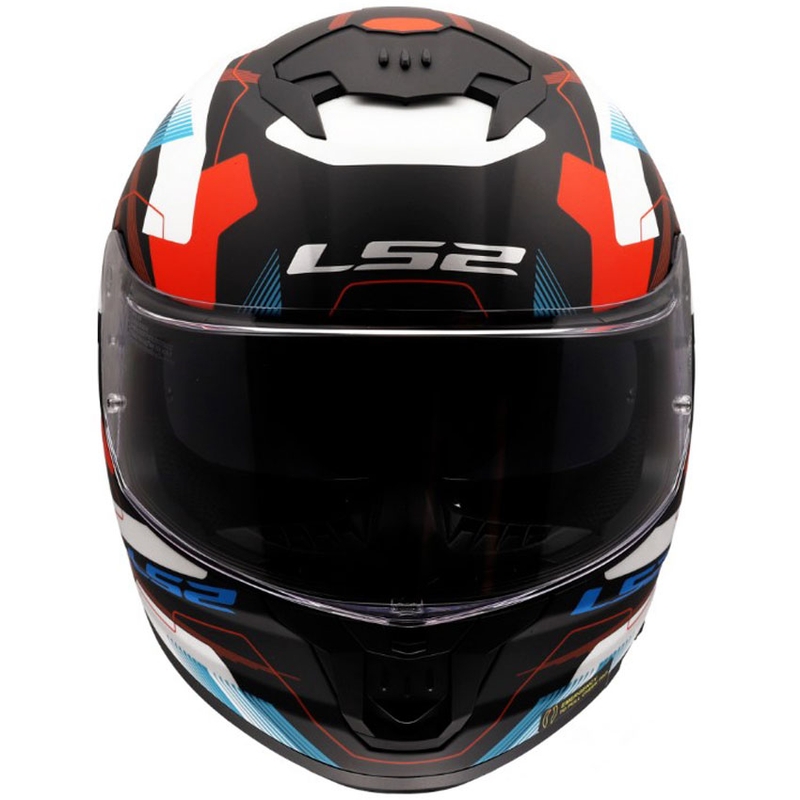 Cască integrală pentru motocicletă LS2 FF808 Stream II Mika alb-albastru mat