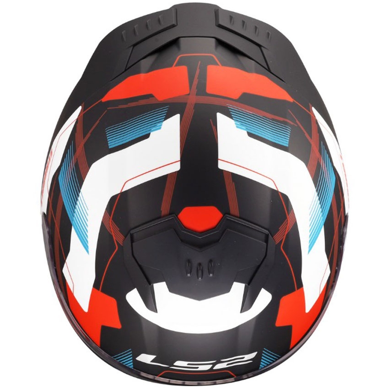 Cască integrală pentru motocicletă LS2 FF808 Stream II Mika alb-albastru mat