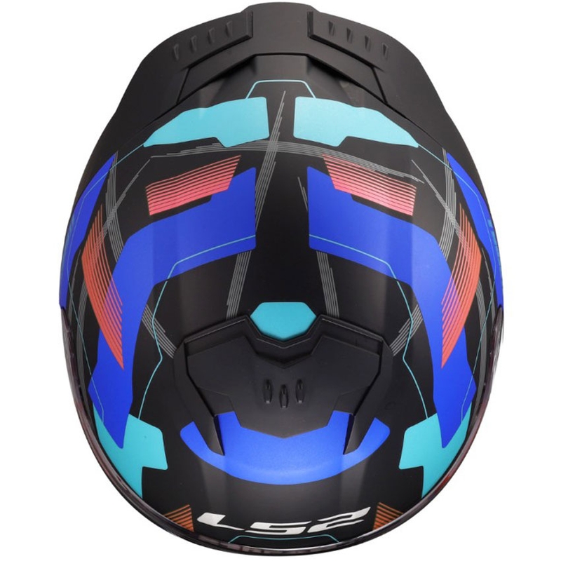 Cască integrală pentru motocicletă LS2 FF808 Stream II Mika negru mat-albastru