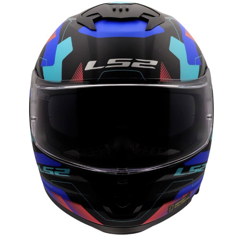 Cască integrală pentru motocicletă LS2 FF808 Stream II Mika negru mat-albastru