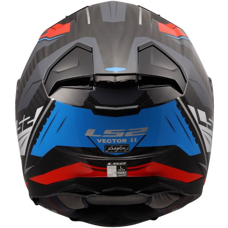 Cască integrală pentru motocicletă LS2 FF811 Vector II C Savage alb-albastru-roșu