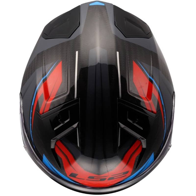Cască integrală pentru motocicletă LS2 FF811 Vector II C Savage alb-albastru-roșu