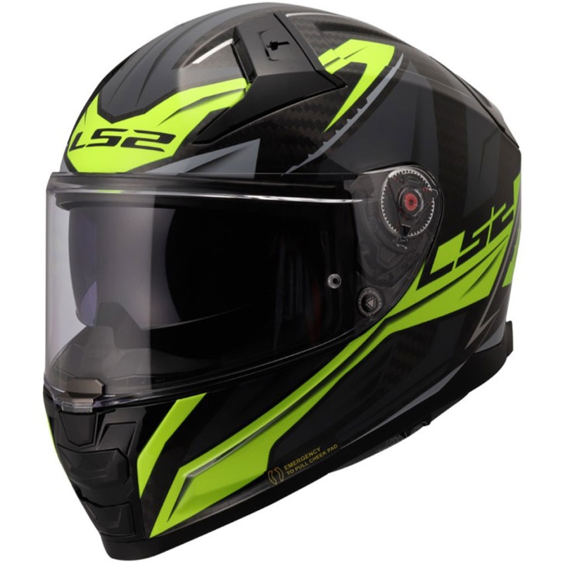 Cască integrală pentru motocicletă LS2 FF811 Vector II C Savage HV galben lucios