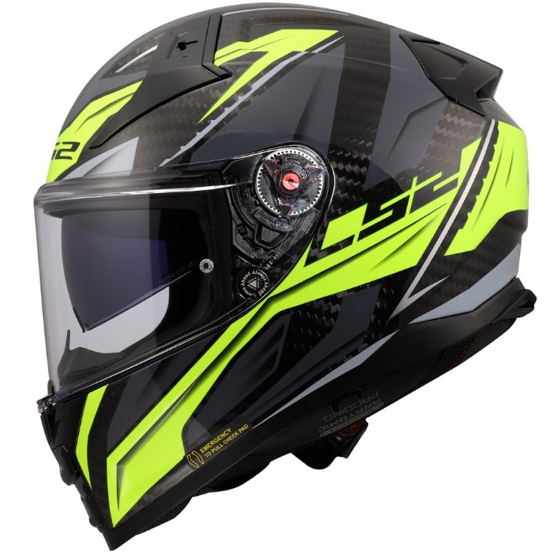 Cască integrală pentru motocicletă LS2 FF811 Vector II C Savage HV galben lucios
