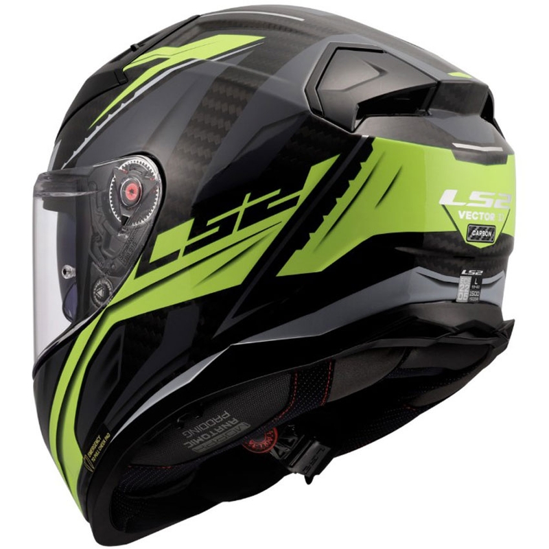 Cască integrală pentru motocicletă LS2 FF811 Vector II C Savage HV galben lucios