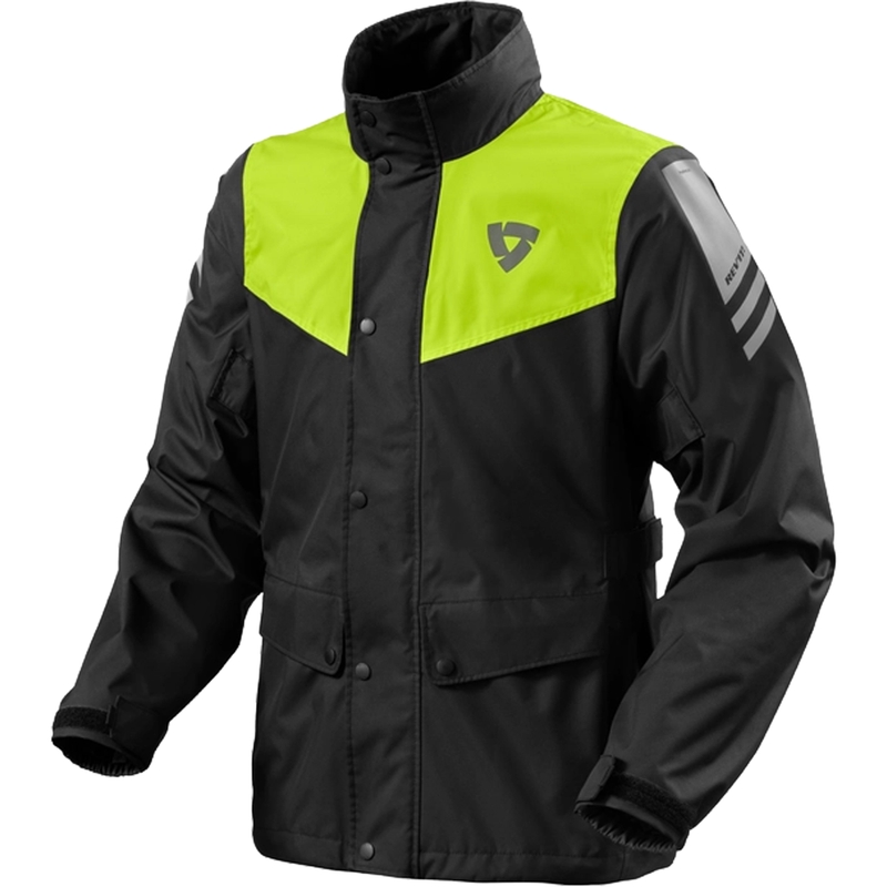 Revit Nitric 4 H2O jachetă de ploaie de motocicletă negru-fluo galbenă