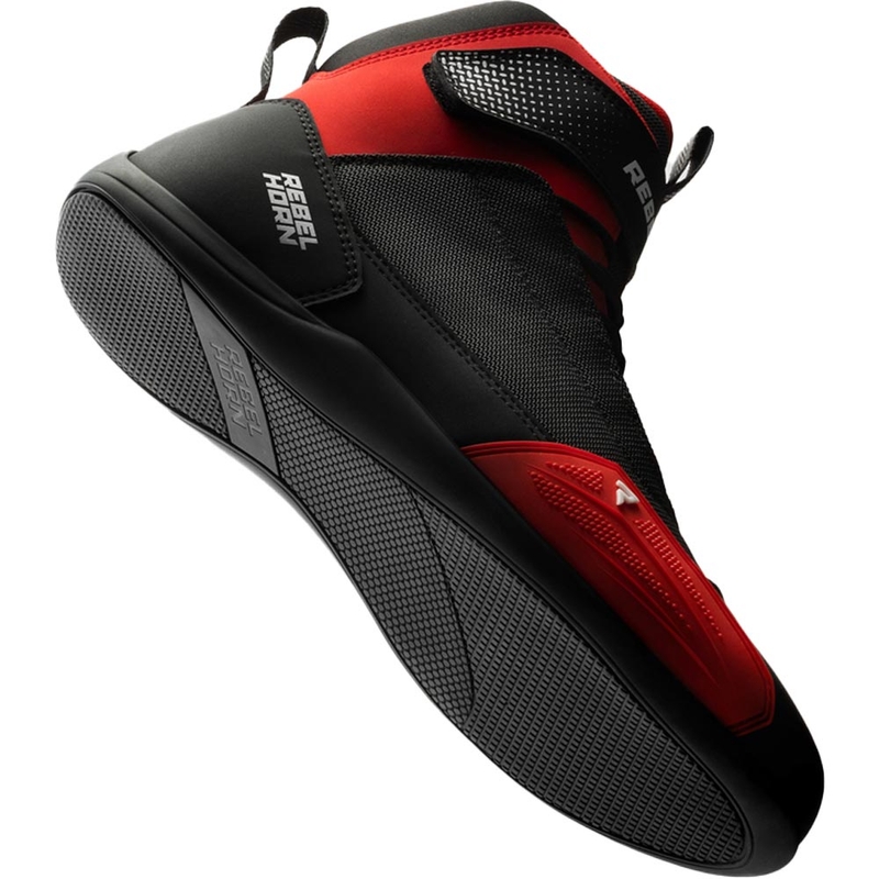 Ghete motociclete Rebelhorn Swift negru-roșu