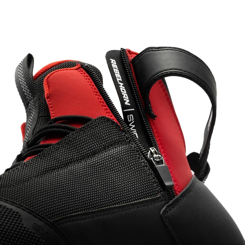 Ghete motociclete Rebelhorn Swift negru-roșu