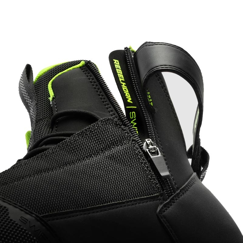 Ghete motociclete Rebelhorn Swift negru-galben fluo