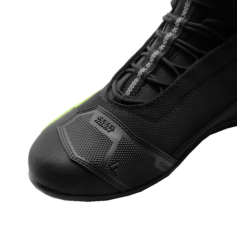Ghete motociclete Rebelhorn Swift negru-galben fluo