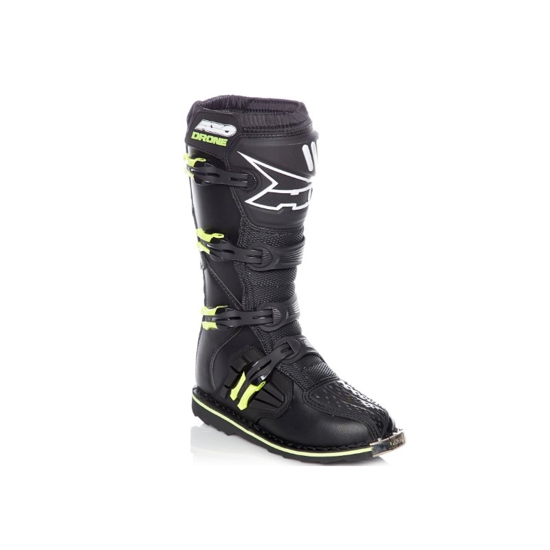 Moto pantofi AXO Drone Enduro negru-fluo galben lichidare