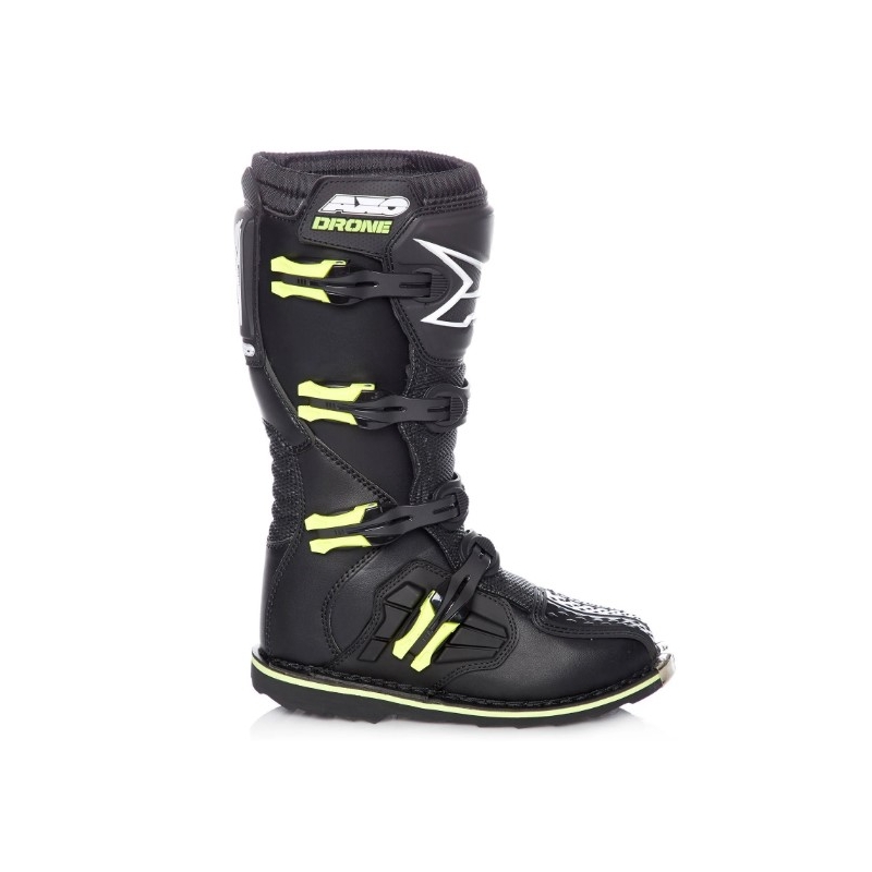 Moto pantofi AXO Drone Enduro negru-fluo galben lichidare