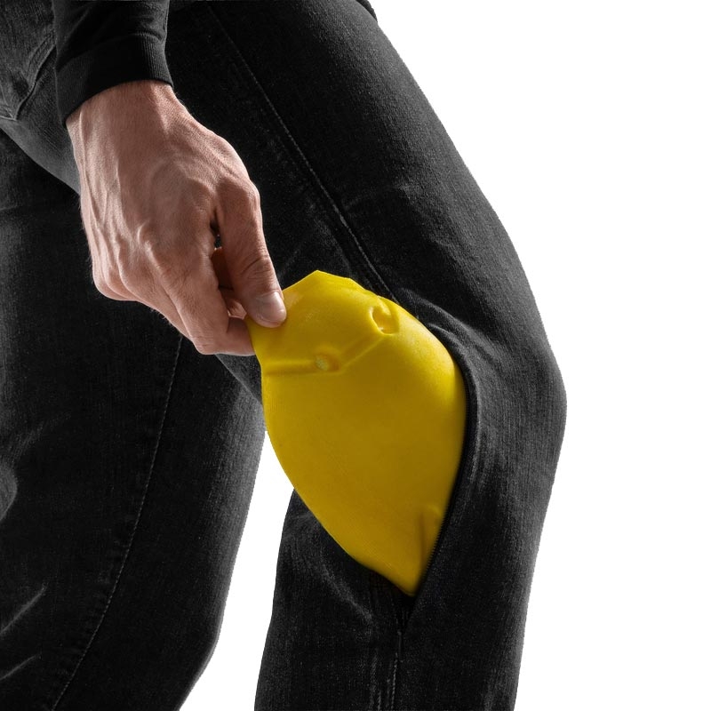 Blugi Rebelhorn Classic Monolayer Biker, negri spălați