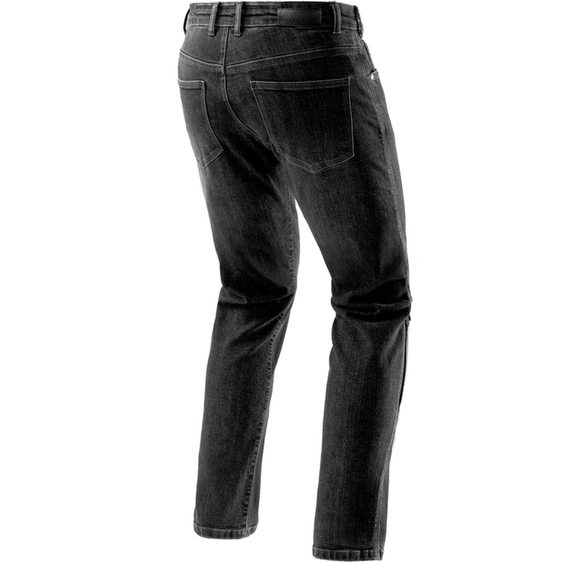 Blugi motociclisți Rebelhorn Classic Monolayer Extra Cropped, negri spălați