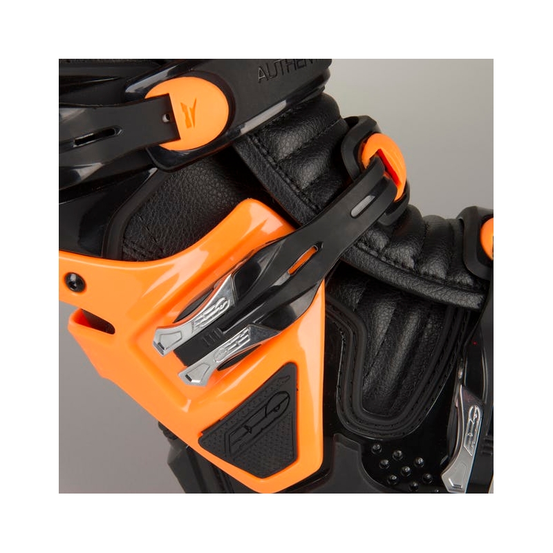 Cizme de motociclete AXO A2 negru-fluo portocaliu lichidare