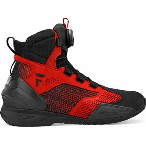 Ghete motociclete Rebelhorn Core negru-roșu