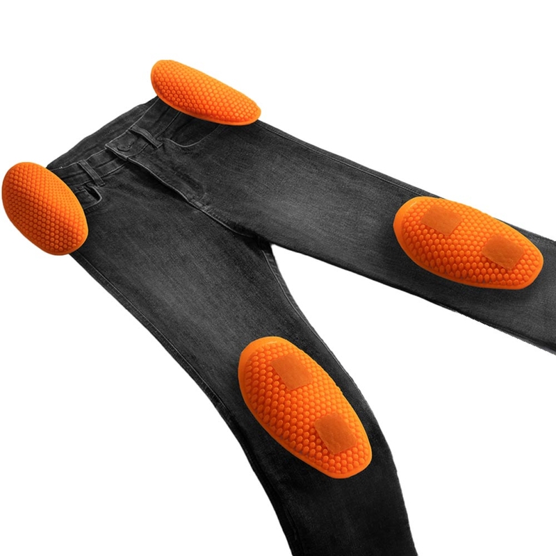 Blugi motociclisți extensibili pentru femei Rebelhorn Classic Monolayer negri spălați