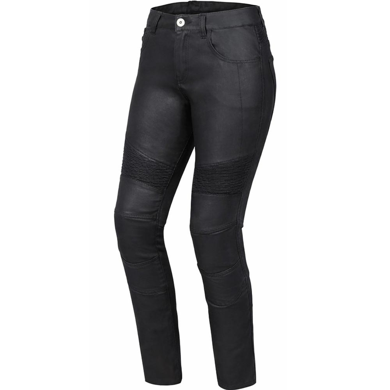 Blugi motociclisți crop pentru femei Rebelhorn Roxy negri