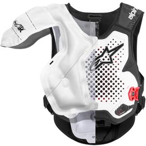 Vestă airbag Alpinestars TECH-AIR®MX PLASMA, alb-negru-roșu