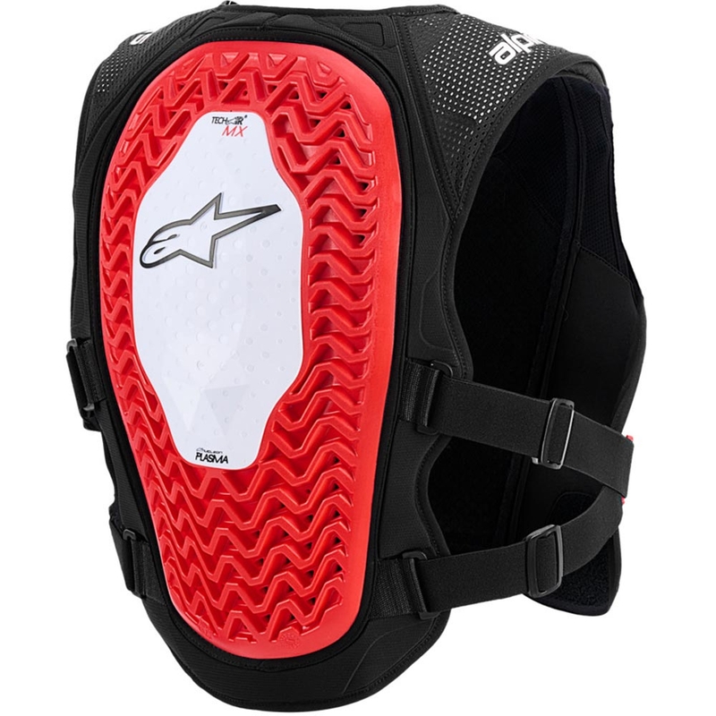 Vestă airbag Alpinestars TECH-AIR®MX PLASMA, alb-negru-roșu