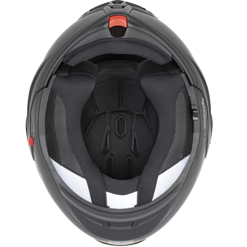 Cască de motocicletă Cassida MultiFlip Korp flip-up negru mat-galben fluo-gri