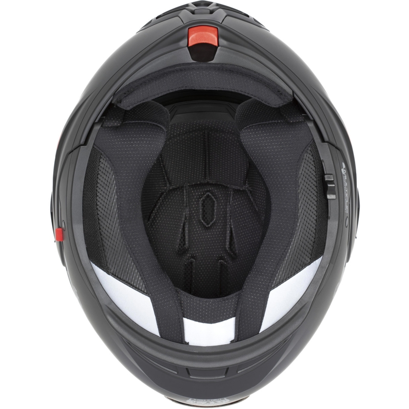 Cască de motocicletă Cassida MultiFlip Korp flip-up, negru mat-verde-gri