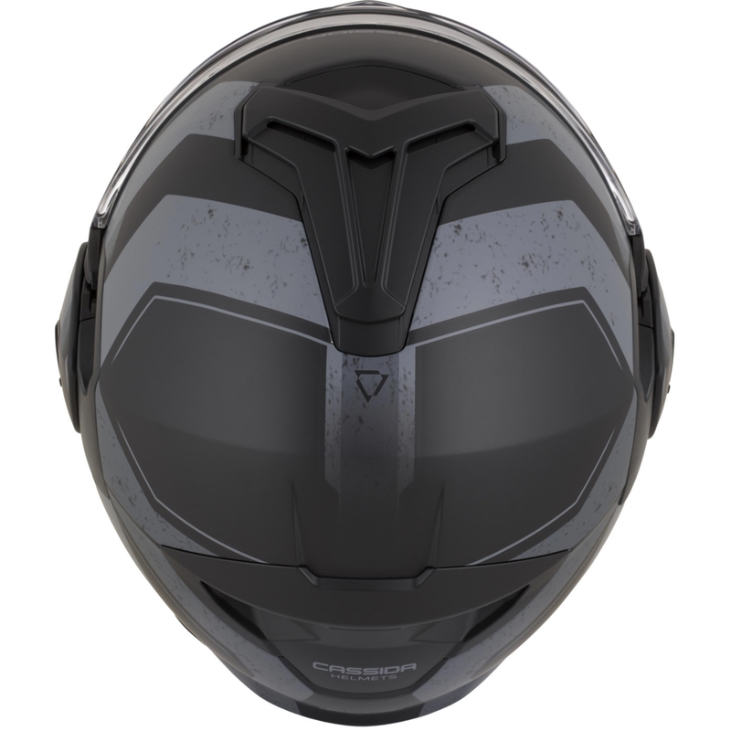 Cască de motocicletă Cassida MultiFlip Korp flip-up negru mat-gri închis-gri