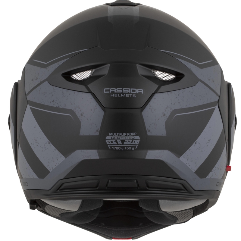 Cască de motocicletă Cassida MultiFlip Korp flip-up negru mat-gri închis-gri