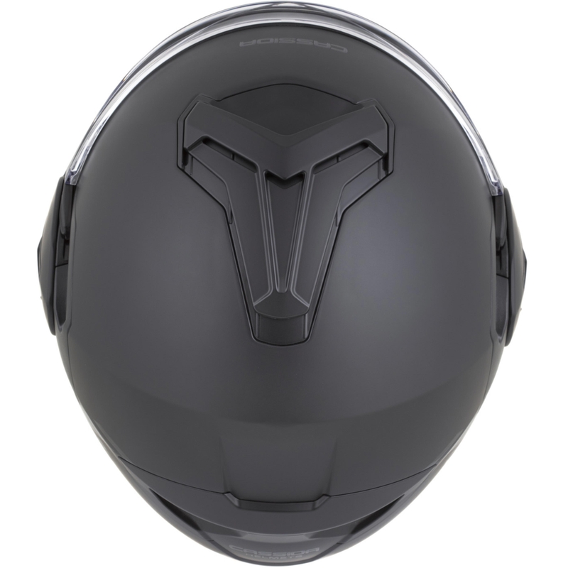 Cască de motocicletă Cassida MultiFlip Solid Blackout, flip-up, negru mat-negru