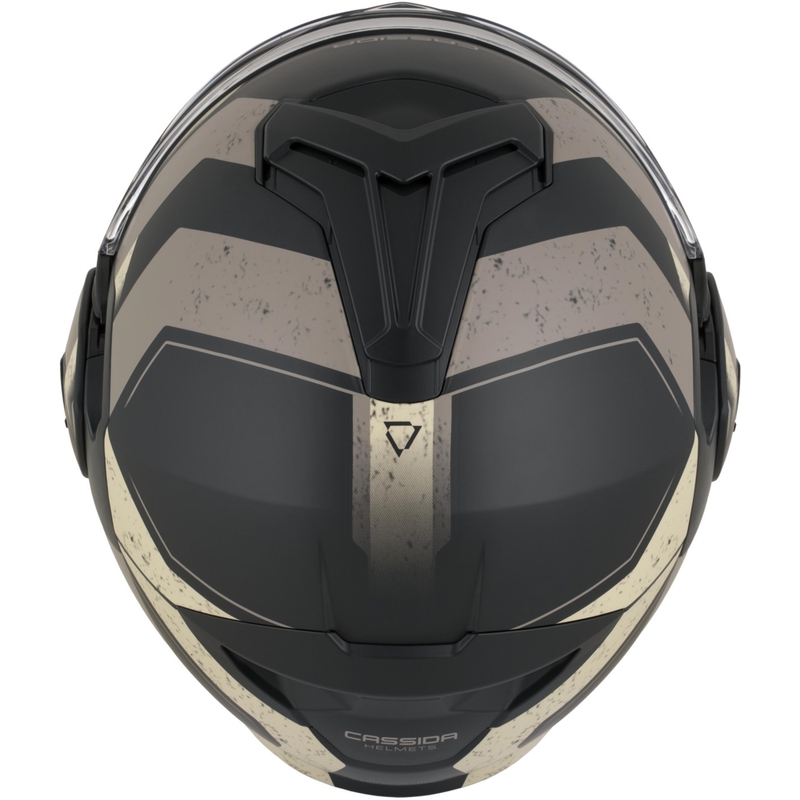 Cască de motocicletă Cassida MultiFlip Korp, flip-up, negru mat-nisip-kaki