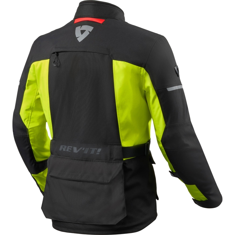 Geacă de motocicletă Revit Outback 5 H2O negru-galben fluo