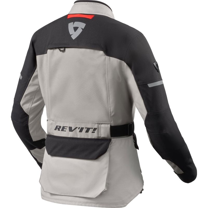 Geacă de motocicletă Revit Outback 5 H2O pentru femei, argintiu-negru