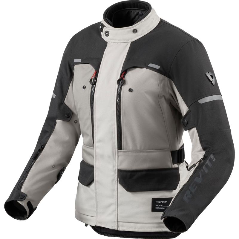 Geacă de motocicletă Revit Outback 5 H2O pentru femei, argintiu-negru
