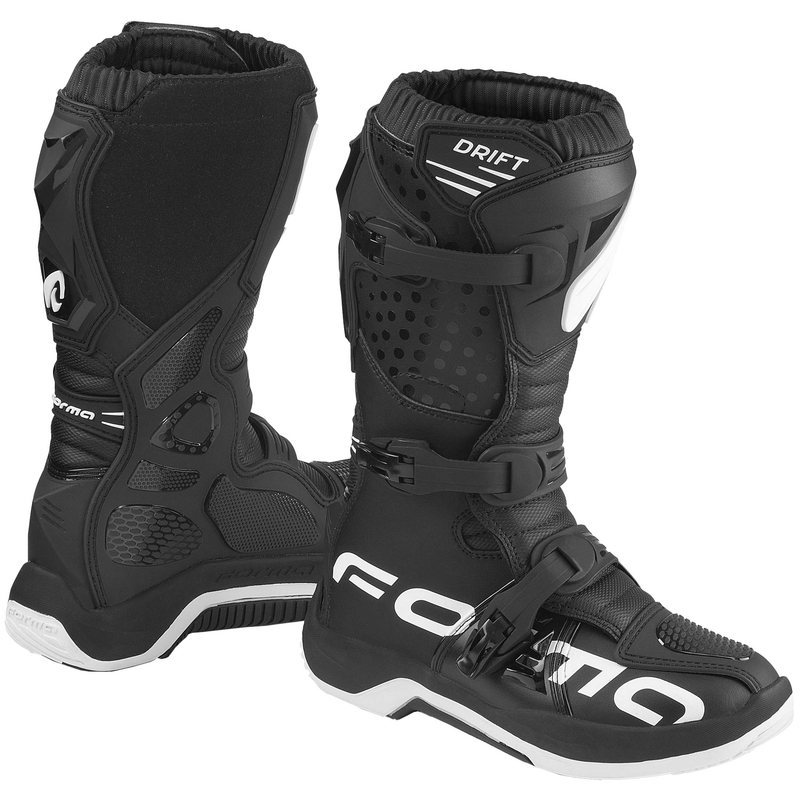 Ghete de motocicletă pentru copii Forma Drift negre