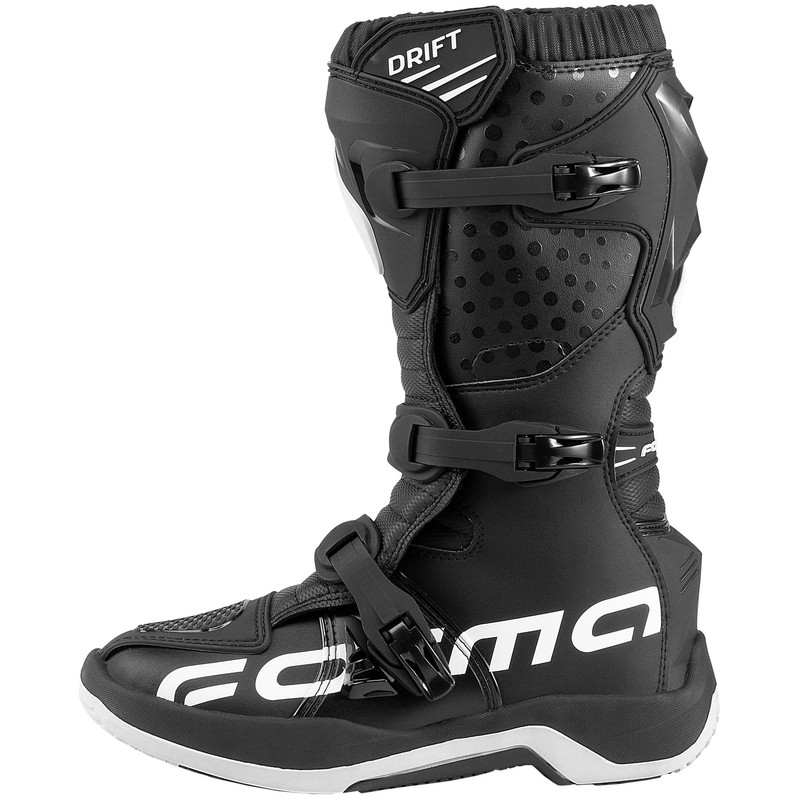 Ghete de motocicletă pentru copii Forma Drift negre