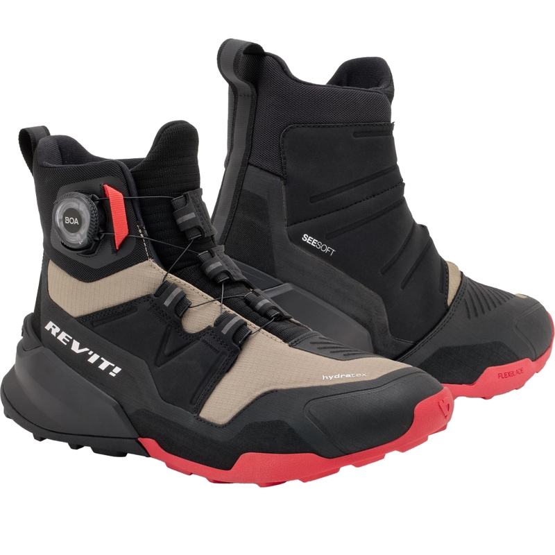 Ghete motociclete Revit Undercut H2O negru-nisip