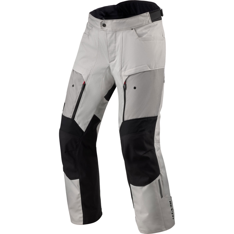 Pantaloni scurți de motocicletă Revit Outback 5 H2O argintii-negri