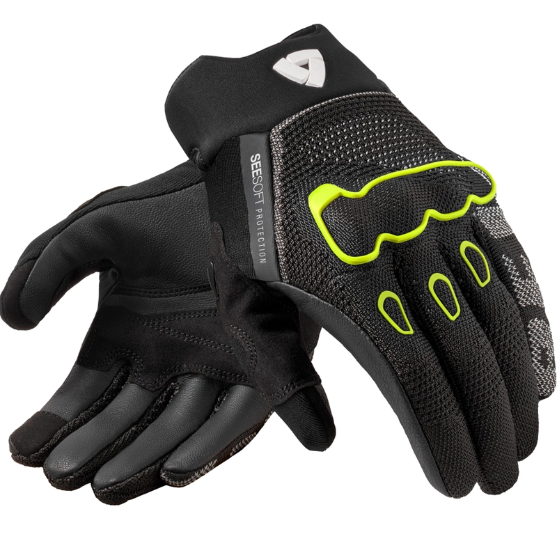 Mănuși de motocicletă Revit Hyperspeed 3 Negru-Galben Fluo