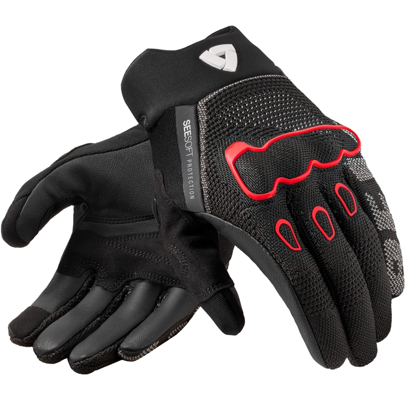 Mănuși de motocicletă Revit Hyperspeed 3 Negre-Roșu Fluo