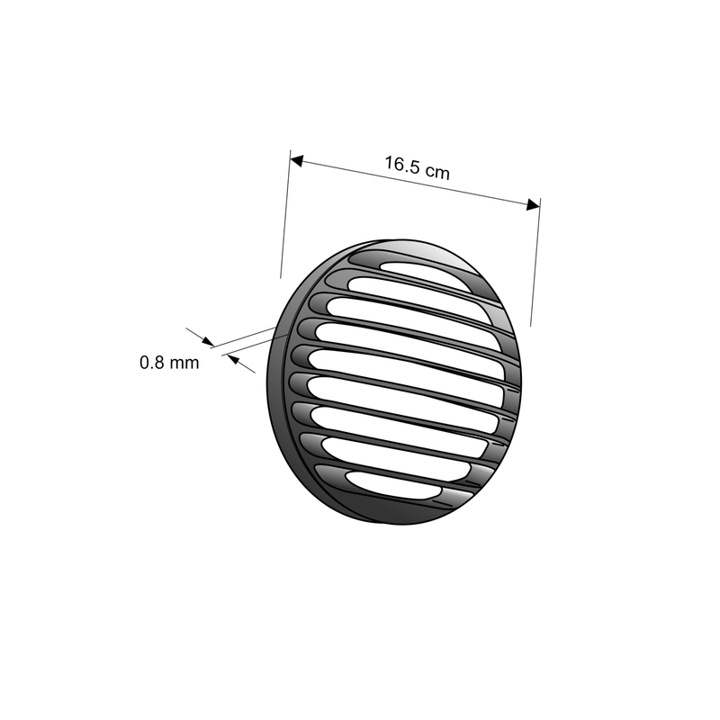 Headlight protector CUSTOMACCES MAX argintiu