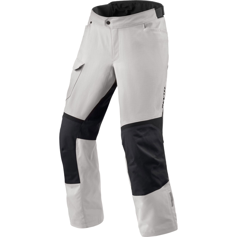 Pantaloni motocicletă extensibili Revit Convergent H2O argintiu-negru