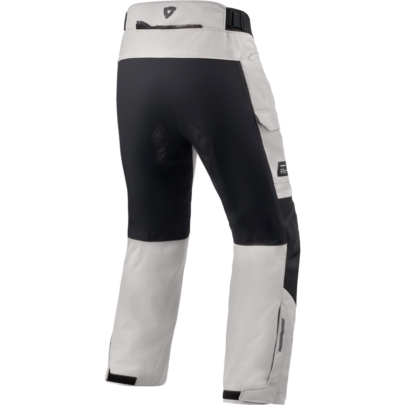 Pantaloni motocicletă extensibili Revit Convergent H2O argintiu-negru