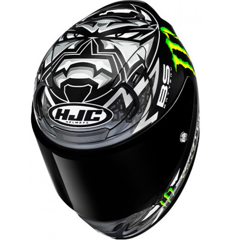 Cască integrală HJC RPHA 12 Quartararo Replica BL MC5 Neagră